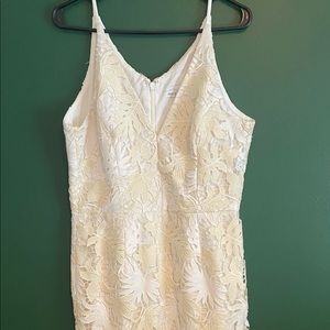 Dress the Population white lace dress